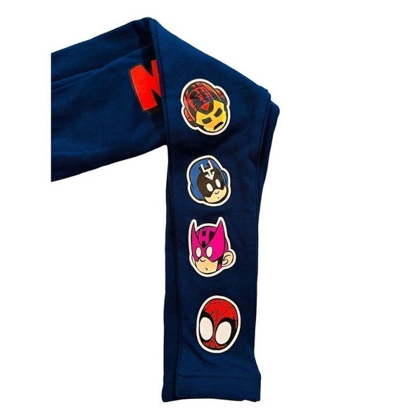 Marvel Team Mini Kids Boys Youth Size XS Jogger Pants Sweatpants NEW NWT Blue - Picture 3 of 11